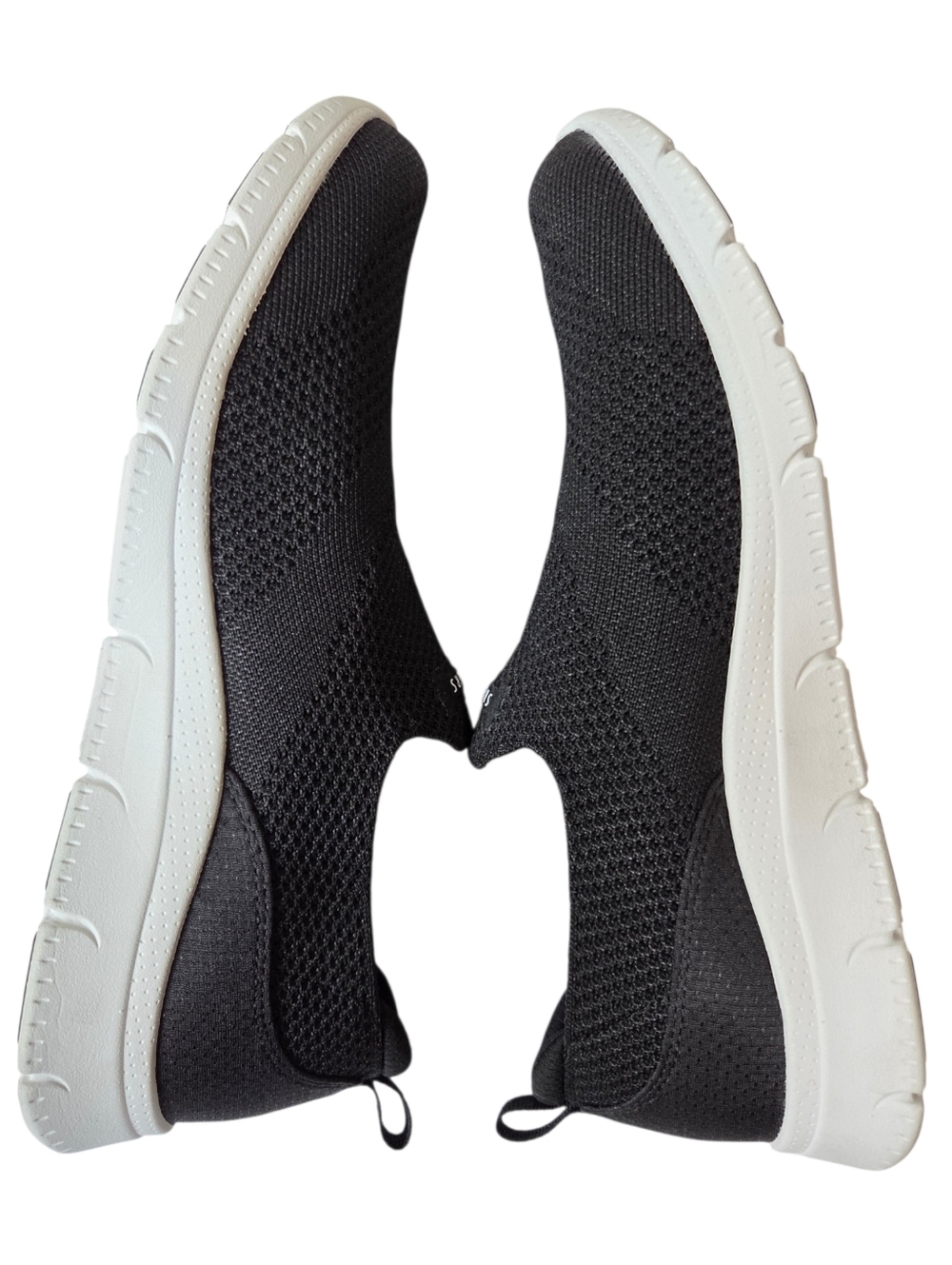 Skechers Arch Fit Air-Cooled Slip On Sneakers Black White Size 8 - Picture 4 of 11